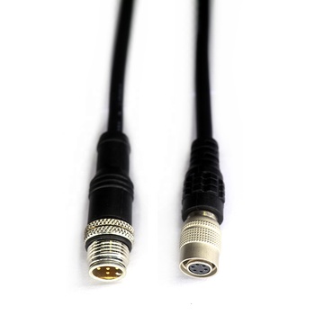 M12 A-code 5 pin male to Hirose HR10A-7P-6S 6 pin female cable for power supply and IO trigger in BFS cameras