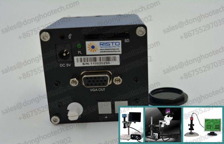  VGA Camera Direct Connect To Monitor With Microscope / Inspection Equipment 