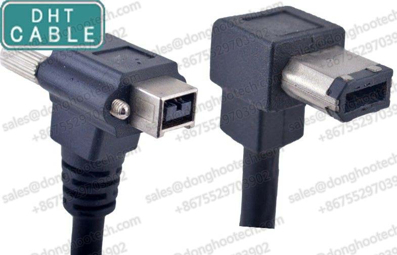 90 Degree Firewire Cable for Machine Vision Cameras R/A Type