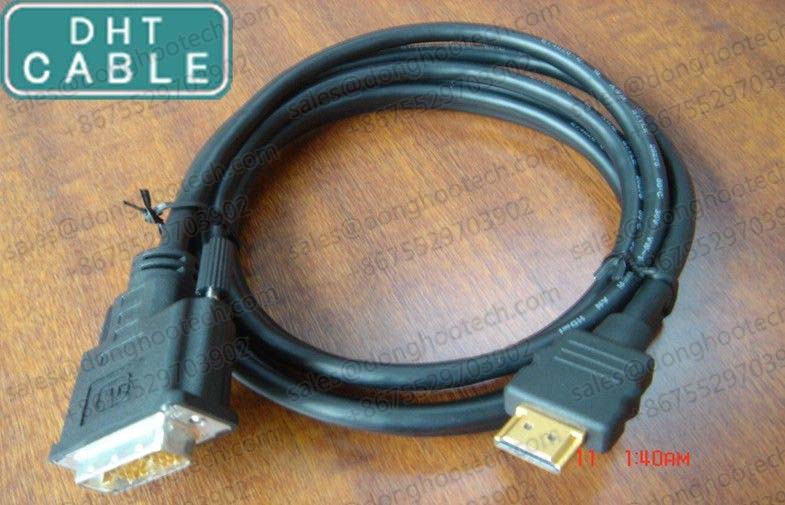  Durable Custom Cable Assemblies HDMI to DVI Adapter Cable 9.8 Feet 3 Meters 