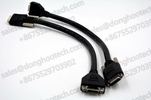 Hiflex Short Camera Link Cable 15cm length with Thumbscrew Locking for Limited Space Internal Connection