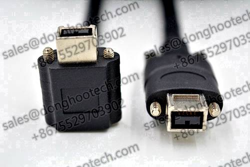Firewire 800 Right Angle Cables with M3 Screw Locking