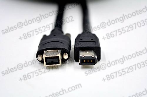 Firewire 400 to 800 Adapter Cable 1394 A Male to 1394 B Male with Screw Locking